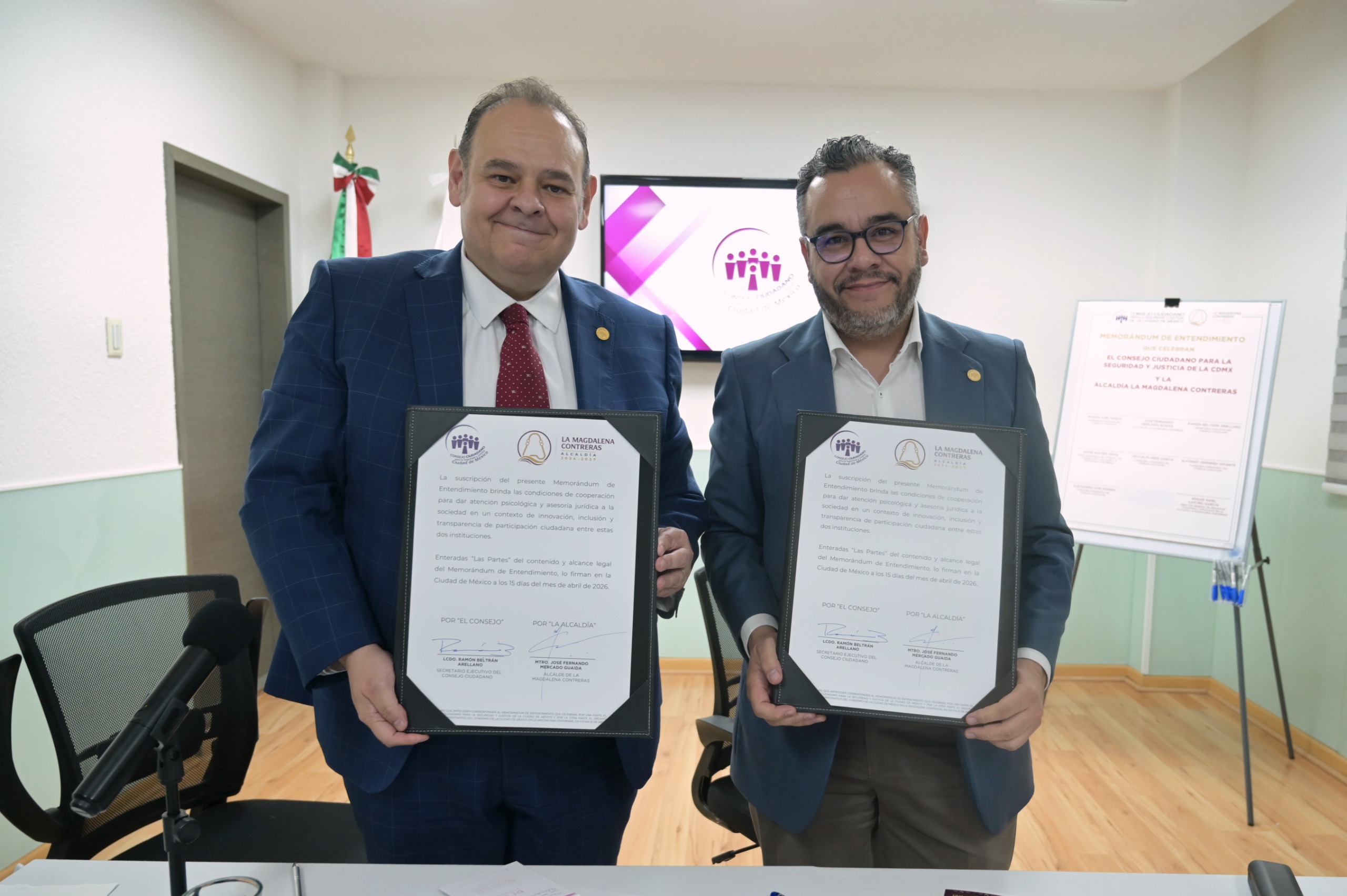 ACCIONES CONJUNTAS ENTRE LA ALCALDÍA LA MAGDALENA CONTRERAS Y EL CONSEJO CIUDADANO REDUCIRÁN FACTORES DE RIESGOS DELICTIVOS